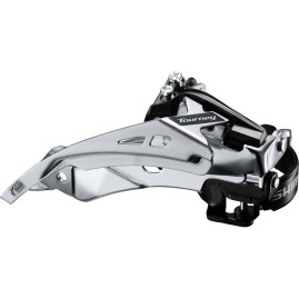 Переключатель передний SHIMANO TOURNEY, TY710-2, для 2X7/8 скорость, универсальная тяга, универсальный хомут, угол: 63-68, для 46T Переключатель передний SHIMANO TOURNEY, TY710-2, для 2X7/8 скорость, универсальная тяга, универсальный хомут, угол: 63-68, для 46T