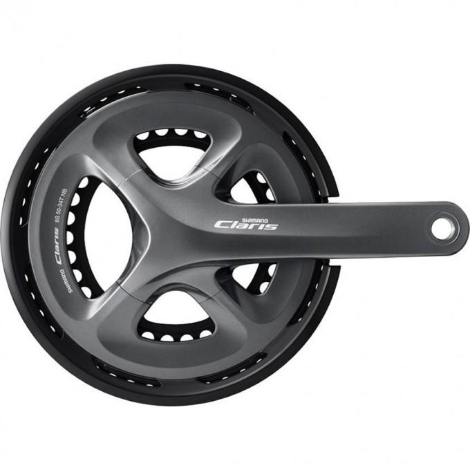 Система SHIMANO CLARIS, R2000, 170мм, интегрированный вал, 8 скоростей с защитой 50/34T EFCR2000CX04C Система SHIMANO CLARIS, R2000, 170мм, интегрированный вал, 8 скоростей с защитой 50/34T EFCR2000CX04C