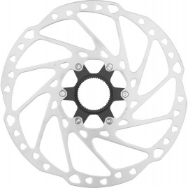 Тормозной диск SHIMANO RT64, 203мм, C.LOCK, с стопорным кольцом, внешние шлицы