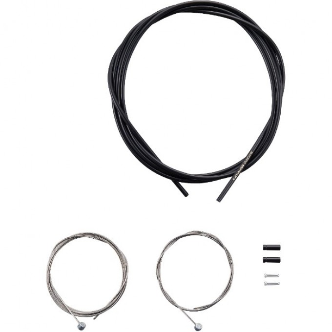 Трос и оплетка тормоза SHIMANO MTB, трос 1000 мм/2050 мм нержавейка, Y80098021